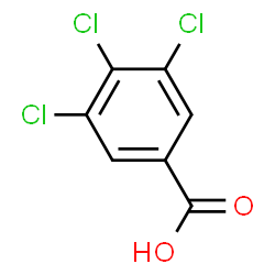 ChemSpider 2D Image | 3,4,5-trichlorobenzoicacid | C7H3Cl3O2