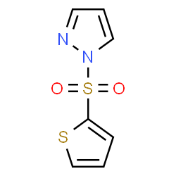 ChemSpider 2D Image | 1-(2-Thienylsulfonyl)-1H-pyrazole | C7H6N2O2S2