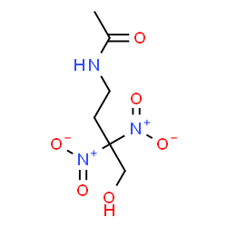 ChemSpider 2D Image | N-(4-Hydroxy-3,3-dinitrobutyl)acetamide | C6H11N3O6