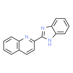 ChemSpider 2D Image | 2-(1H-Benzimidazol-2-yl)quinoline | C16H11N3