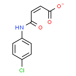 ChemSpider 2D Image | (2Z)-4-[(4-Chlorophenyl)amino]-4-oxo-2-butenoate | C10H7ClNO3