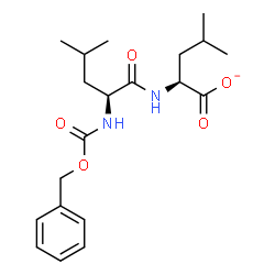 ChemSpider 2D Image | (2S)-2-({N-[(Benzyloxy)carbonyl]-L-leucyl}amino)-4-methylpentanoate | C20H29N2O5