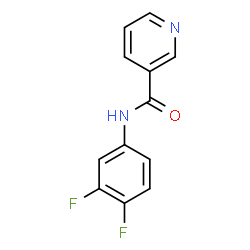 ChemSpider 2D Image | N-(3,4-Difluorophenyl)nicotinamide | C12H8F2N2O