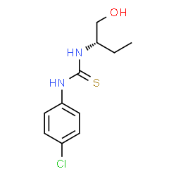 ChemSpider 2D Image | 1-(4-Chlorophenyl)-3-[(2S)-1-hydroxy-2-butanyl]thiourea | C11H15ClN2OS