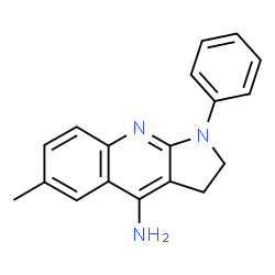 ChemSpider 2D Image | 6-methyl-1-phenyl-2H,3H-pyrrolo[2,3-b]quinolin-4-amine | C18H17N3