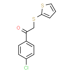 ChemSpider 2D Image | 1-(4-Chlorophenyl)-2-(2-thienylsulfanyl)ethanone | C12H9ClOS2