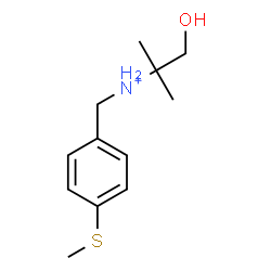 ChemSpider 2D Image | 1-Hydroxy-2-methyl-N-[4-(methylsulfanyl)benzyl]-2-propanaminium | C12H20NOS