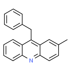 ChemSpider 2D Image | 9-Benzyl-2-methylacridine | C21H17N