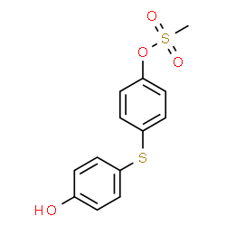 ChemSpider 2D Image | 4-[(4-Hydroxyphenyl)sulfanyl]phenyl methanesulfonate | C13H12O4S2