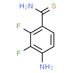 ChemSpider 2D Image | 4-Amino-2,3-difluorobenzenecarbothioamide | C7H6F2N2S