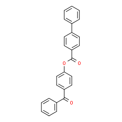 ChemSpider 2D Image | 4-Benzoylphenyl 4-biphenylcarboxylate | C26H18O3