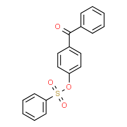 ChemSpider 2D Image | 4-Benzoylphenyl benzenesulfonate | C19H14O4S