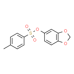 ChemSpider 2D Image | 1,3-Benzodioxol-5-yl 4-methylbenzenesulfonate | C14H12O5S