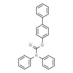 ChemSpider 2D Image | 4-Biphenylyl diphenylcarbamate | C25H19NO2