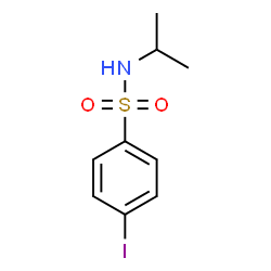 ChemSpider 2D Image | 4-Iodo-N-isopropylbenzenesulfonamide | C9H12INO2S