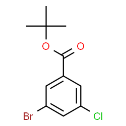 ChemSpider 2D Image | 2-Methyl-2-propanyl 3-bromo-5-chlorobenzoate | C11H12BrClO2