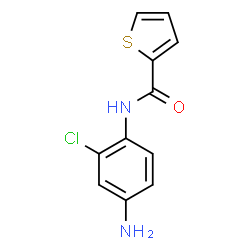 ChemSpider 2D Image | N-(4-Amino-2-chlorophenyl)-2-thiophenecarboxamide | C11H9ClN2OS