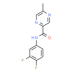 ChemSpider 2D Image | N-(3,4-Difluorophenyl)-5-methyl-2-pyrazinecarboxamide | C12H9F2N3O