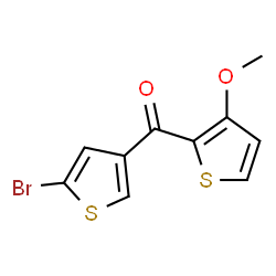 ChemSpider 2D Image | (5-Bromo-3-thienyl)(3-methoxy-2-thienyl)methanone | C10H7BrO2S2