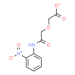 ChemSpider 2D Image | {2-[(2-Nitrophenyl)amino]-2-oxoethoxy}acetate | C10H9N2O6