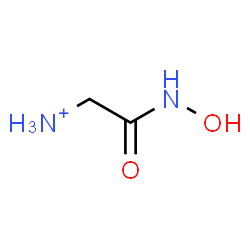 ChemSpider 2D Image | 2-(Hydroxyamino)-2-oxoethanaminium | C2H7N2O2