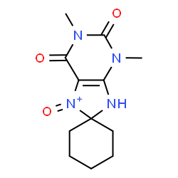 ChemSpider 2D Image | 1',3'-Dimethyl-2',6',7'-trioxo-1',2',3',6',7',9'-hexahydrospiro[cyclohexane-1,8'-purin[7]ium] | C12H17N4O3