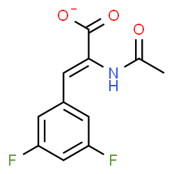 ChemSpider 2D Image | (2Z)-2-Acetamido-3-(3,5-difluorophenyl)acrylate | C11H8F2NO3
