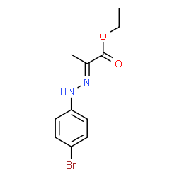 ChemSpider 2D Image | Ethyl (2E)-2-[(4-bromophenyl)hydrazono]propanoate | C11H13BrN2O2