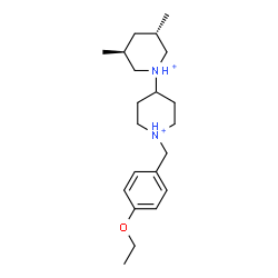 ChemSpider 2D Image | (3S,5S)-1'-(4-Ethoxybenzyl)-3,5-dimethyl-1,4'-bipiperidinium | C21H36N2O