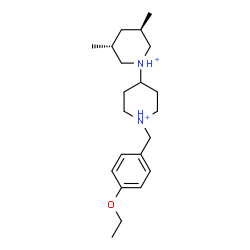 ChemSpider 2D Image | (3R,5R)-1'-(4-Ethoxybenzyl)-3,5-dimethyl-1,4'-bipiperidinium | C21H36N2O