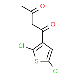 ChemSpider 2D Image | 1-(2,5-Dichloro-3-thienyl)-1,3-butanedione | C8H6Cl2O2S