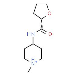 ChemSpider 2D Image | 1-Methyl-4-{[(2S)-tetrahydro-2-furanylcarbonyl]amino}piperidinium | C11H21N2O2