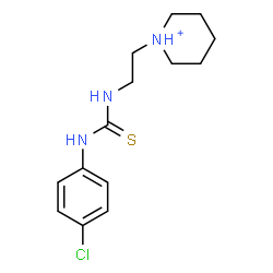 ChemSpider 2D Image | 1-(2-{[(4-Chlorophenyl)carbamothioyl]amino}ethyl)piperidinium | C14H21ClN3S