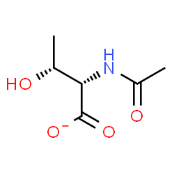 ChemSpider 2D Image | (2S,3R)-2-Acetamido-3-hydroxybutanoate | C6H10NO4