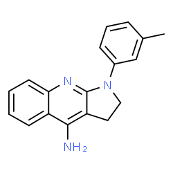 ChemSpider 2D Image | 1-(3-methylphenyl)-2H,3H-pyrrolo[2,3-b]quinolin-4-amine | C18H17N3