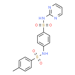 ChemSpider 2D Image | 4-Methyl-N-[4-(2-pyrimidinylsulfamoyl)phenyl]benzenesulfonamide | C17H16N4O4S2