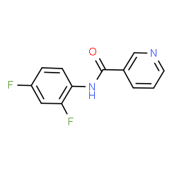 ChemSpider 2D Image | N-(2,4-Difluorophenyl)nicotinamide | C12H8F2N2O
