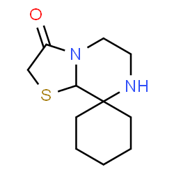 ChemSpider 2D Image | Dihydro-5'H-spiro[cyclohexane-1,8'-[1,3]thiazolo[3,2-a]pyrazin]-3'(2'H)-one | C11H18N2OS