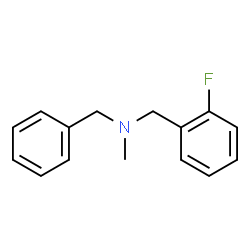 ChemSpider 2D Image | Benzyl-(2-fluoro-benzyl)-methyl-amine | C15H16FN