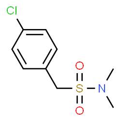 ChemSpider 2D Image | 1-(4-Chlorophenyl)-N,N-dimethylmethanesulfonamide | C9H12ClNO2S