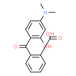 ChemSpider 2D Image | 2-(4-dimethylamino-2-hydroxybenzoyl)benzoic acid | C16H15NO4
