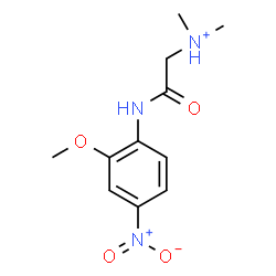 ChemSpider 2D Image | 2-[(2-Methoxy-4-nitrophenyl)amino]-N,N-dimethyl-2-oxoethanaminium | C11H16N3O4