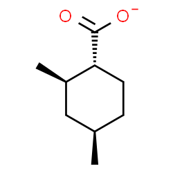 ChemSpider 2D Image | (1R,2R,4R)-2,4-Dimethylcyclohexanecarboxylate | C9H15O2