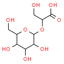 ChemSpider 2D Image | 2-(Hexopyranosyloxy)-3-hydroxypropanoic acid | C9H16O9