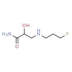 ChemSpider 2D Image | 3-[(3-Fluoropropyl)amino]-2-hydroxypropanamide | C6H13FN2O2