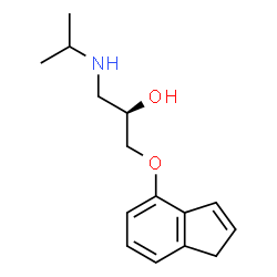 ChemSpider 2D Image | (2R)-1-(1H-Inden-4-yloxy)-3-(isopropylamino)-2-propanol | C15H21NO2