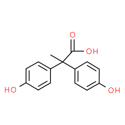 ChemSpider 2D Image | 2,2-Bis(4-hydroxyphenyl)propanoic acid | C15H14O4