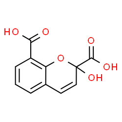 ChemSpider 2D Image | 2-Carboxy-2-hydroxy-8-carboxychromene | C11H8O6