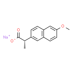 ChemSpider 2D Image | Sodium (2R)-2-(6-methoxy-2-naphthyl)propanoate | C14H13NaO3