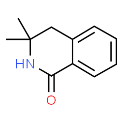 ChemSpider 2D Image | 3,3-Dimethyl-3,4-dihydro-1(2H)-isoquinolinone | C11H13NO